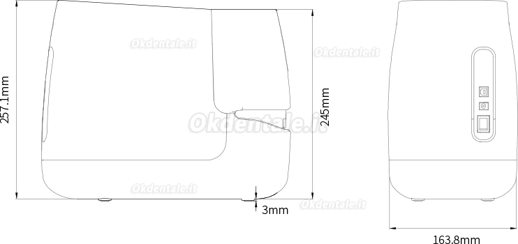 Fussen F200 scanner ai fosfori dentale scanner psp